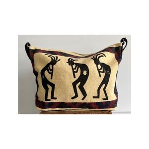 Vintage KOKOPELLI Shoulder Bag 90s VTG Woven Boho Festival